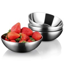 Stainless Steel Bowls for Kids, 18/8 Stainless Steel Toddler Bowl, BPA-Free, ...