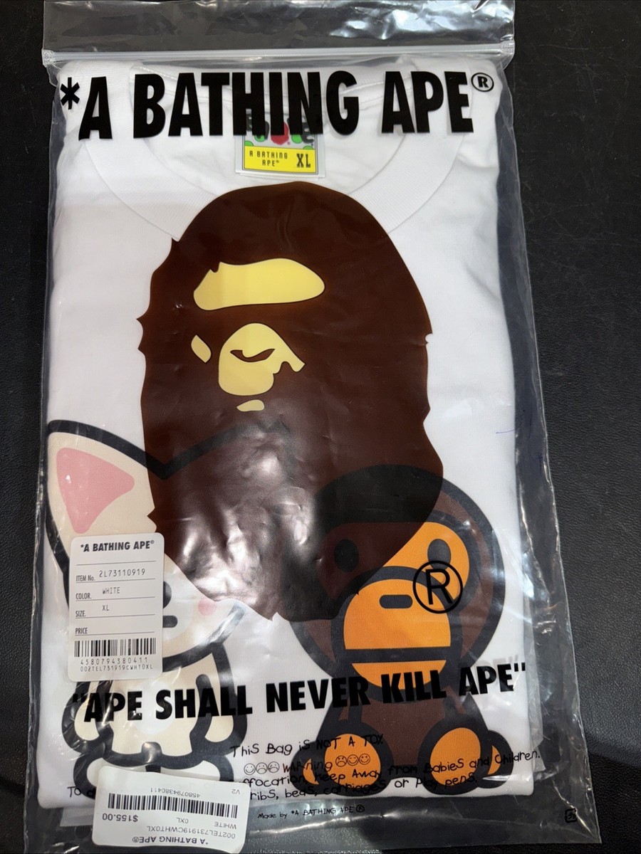 BAPE X STRAY KIDS FOXI.NY BABY MILO TEE MENS XL IN HAND!! | eBay