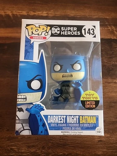 Funko POP Darkest Night Batman 143 NYCC 2016 Toy Tokyo Exclusive Vaulted NIB New