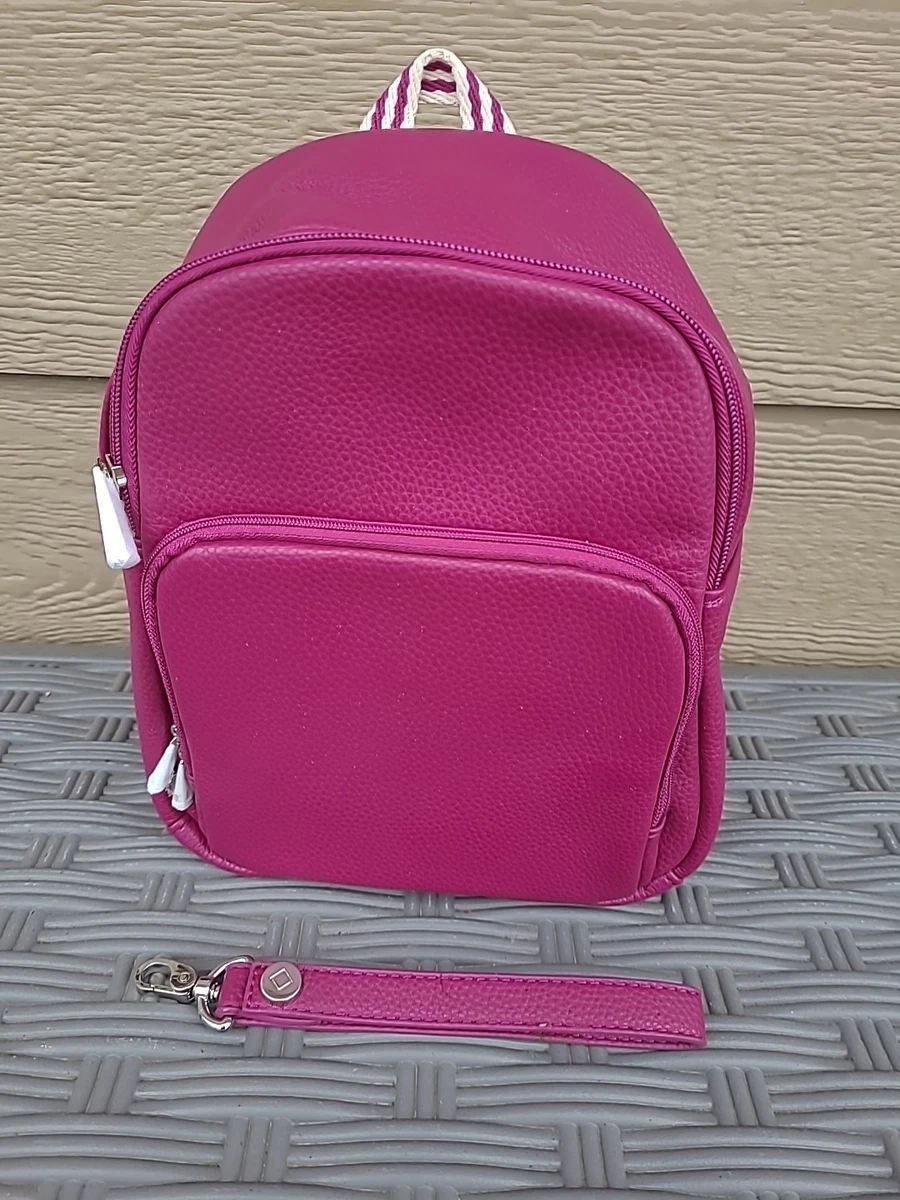 dsw mini backpacks DSW Exclusive Backpack Duo Beige Canvas Sherpa Cute New 