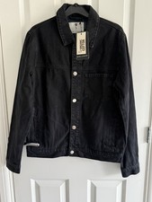 Rose London Men’s Black Denim Jacket Size XS BNWT Fast Delivery