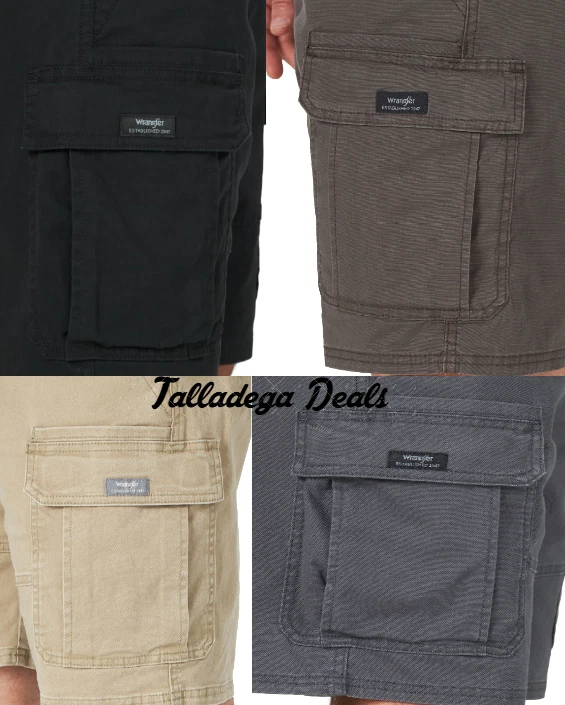 Mens Wrangler 5-Star Cargo Shorts w/ Stretch CAMO Above Knee CHOOSE COLOR & SIZE
Opens in a new wind