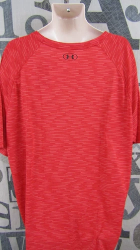 New Under Armour The Tech Tee Shirt Men 4XL Loose Fit Red/Black Gray MSRP $25 - Picture 6 of 9