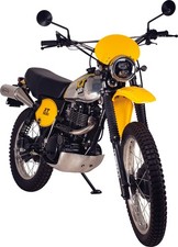 Parafango anteriore XT500 TT500 'Competition Yellow' replica della forma lunga dal 1979