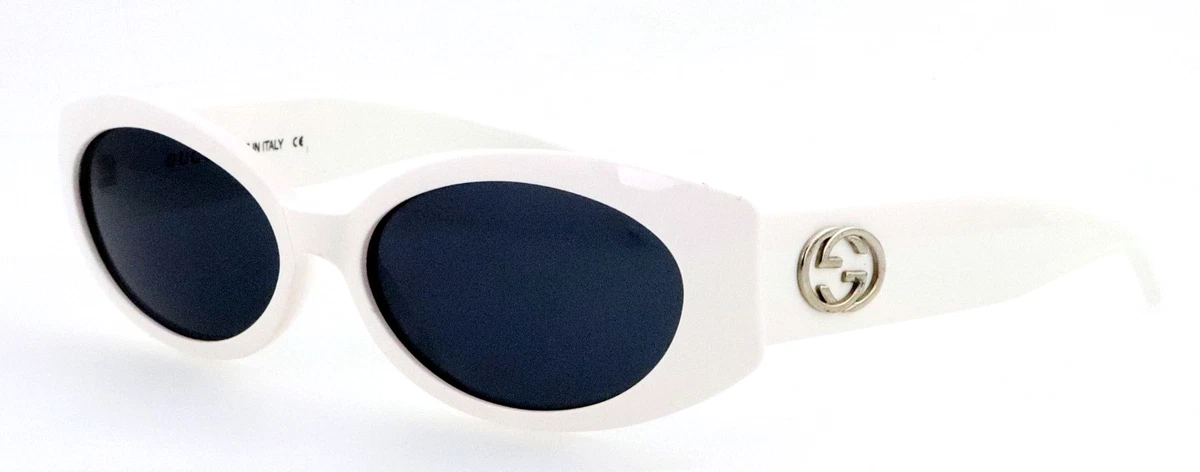 Gucci Oversized White Sunglasses for Women | eBay