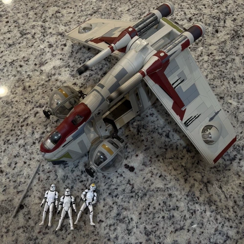 Hasbro Star Wars Vintage Collection Republic Gunship Vehicle 3.75" Scale READ