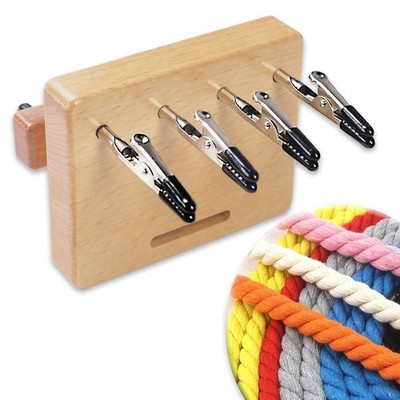 Fringe Twister for Quickly Twisting 4 Clips Wood Cord Maker Tool Yarn Fringe ...