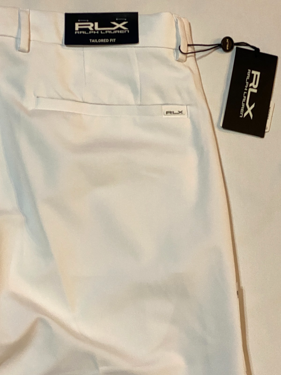 NWT-RLX Polo Ralph Lauren Men's White Tailored Fit Performance