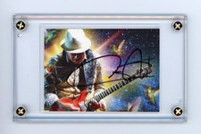 Carlos Santana Autographed Trading Card Sized Signed Cut ACOA