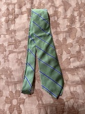 Brooks Brothers Green Tie With Stripes 100 Silk Men's Necktie 58"