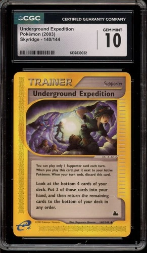 Pokemon Underground Expedition Skyridge #140 CGC 10 Gem Mint