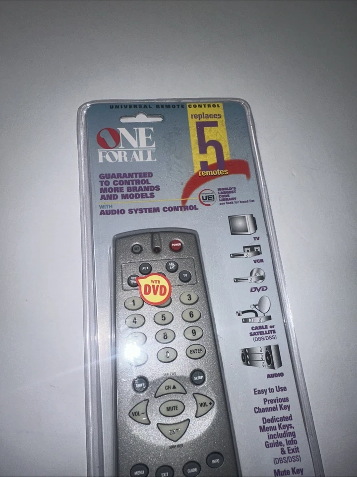 One-For-All URC-5741w Universal Remote Control w/ Audio System Control - Image 4 of 4
