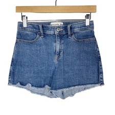 Abercrombie Kids Girls 13/14 Denim Cut Off Shorts Jean Adjustable Waist Cotton