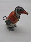 VINTAGE 1940'S J. CHEIN & CO. TIN LITHO WIND-UP WALKING PENGUIN TOY WORKING
