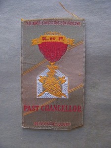 KNIGHTS OF PYTHIA PAST CHANCELLOR EGYPTIAN STRAIGHTS TOBACCO SILK #1