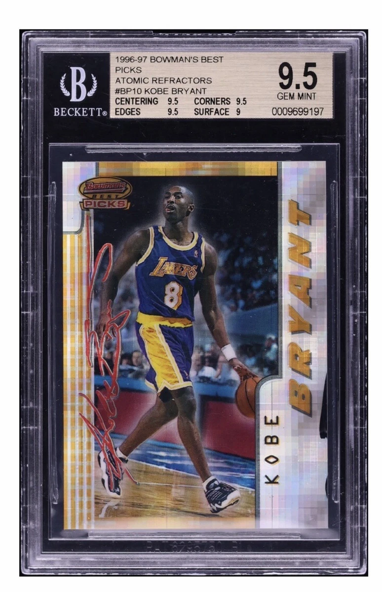 Bowman Kobe Bryant Grade 9.5 Basketball Rookie Sports Trading