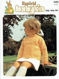 Details About Patterned Jumper To Knit For Toddlers You Choose 3 4 Or 8ply Hayfield 1090