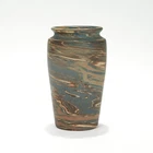 Antique Signed Niloak Marbleized Mission Swirl Ozark Pottery Vase