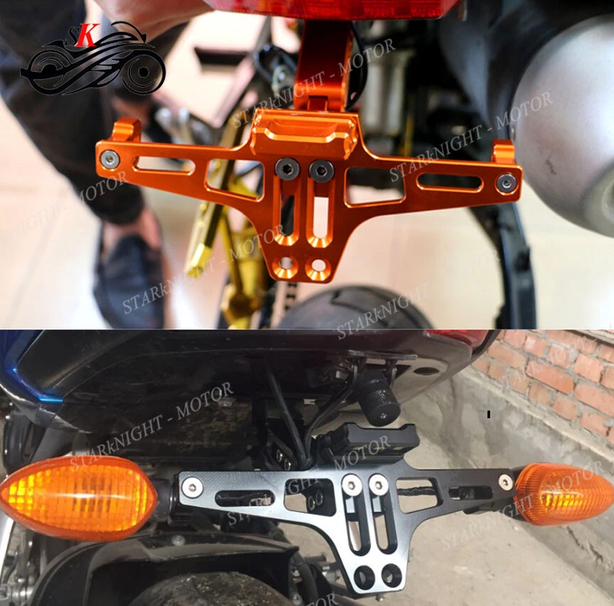 Universal LED Light Fender Eliminator Honlder License Plate Bracket For Suzuki - Image 4 of 4