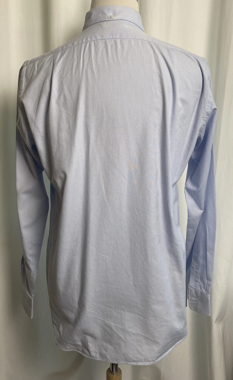 A BATHING APE (BAPE) Camicia abito vintage A Bathing Ape Classics Bape blu manica lunga abbottonata XL