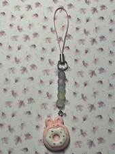 Bunny Donut Phone Charm l Keychain