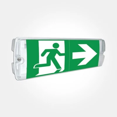 LEDBRITE LED Emergency Bulkhead Light 3.5W Maintained & Non-Maintained IP65 Fire Safety