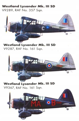 Westland Lysander Mk.III ,,Special Dutie'' - Decals 1/48