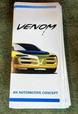 Dodge Venom 1994 Neon Concept Sports car Chrysler Brochure Sales Catalog