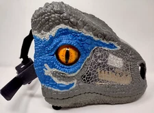 Jurassic World Chomp 'n Roar Mask Velociraptor Blue Mask - Tested Works 2017