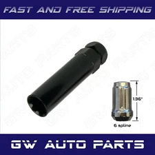 SPLINE LUG NUTS TOOL KEY | FIT 6 - SPLINE LUG SOCKET | 3/4" 13/16" HEX