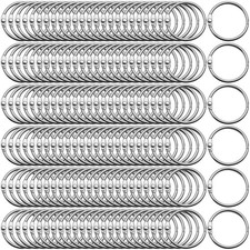 500 Pack Loose Leaf Binder Rings 1 Inch 25 mm Office Book Flashcard Rings Met...