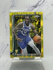 Bucks 2025-26 Topps Chrome Taurean Prince RayWave Yellow Refractor /275