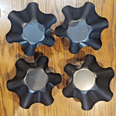 Set of 4 Non-Stick Carbon Steel Mini Tortilla Taco Shell Pans