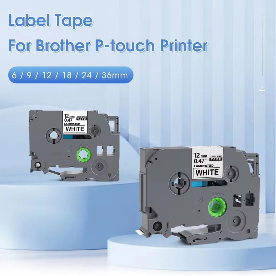 Brother P-Touch TZ TZe-231 Label Tape Laminated 12mm/24mm/9mm PT-H110 D210 H101C - image 3 of 4