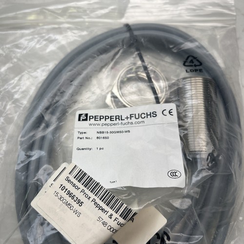 Pepperl + Fuchs NBB15-30GM50-WS 801650 Inductive Proximity Switch 20-253VAC - Picture 2 of 3