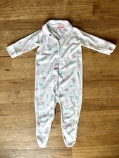 Vintage Baby Girl Pajamas Playskool Ballet Dance Footie PJs 6-12 months