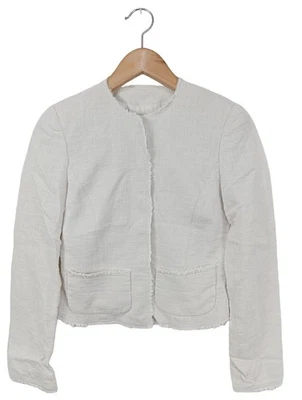 JOSEPH Veste courte Dames Veste T EU 34 blanc style décontracté - Photo 1/4