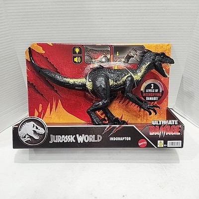 Jurassic World Ultimate Damage Indoraptor with Sound Black Gold Action Figure