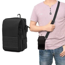 Tactical Molle Phone Pouch EDC Utility Belt Pouch Waist Bag with Shoulder Strap