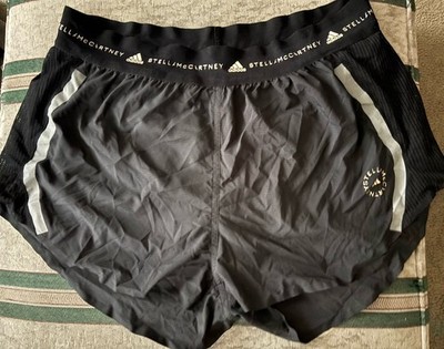 Adidas Stella McCartney Shorts Womens Large Black Brief Liner Logo High Rise