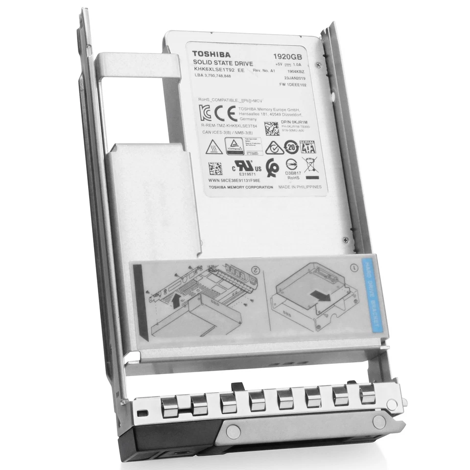 Dell 0KJR1M 1.92TB ~2TB SATA 6Gb/s TLC 3.5" Data Center SSD - G14 Hybrid - Image 2 of 4