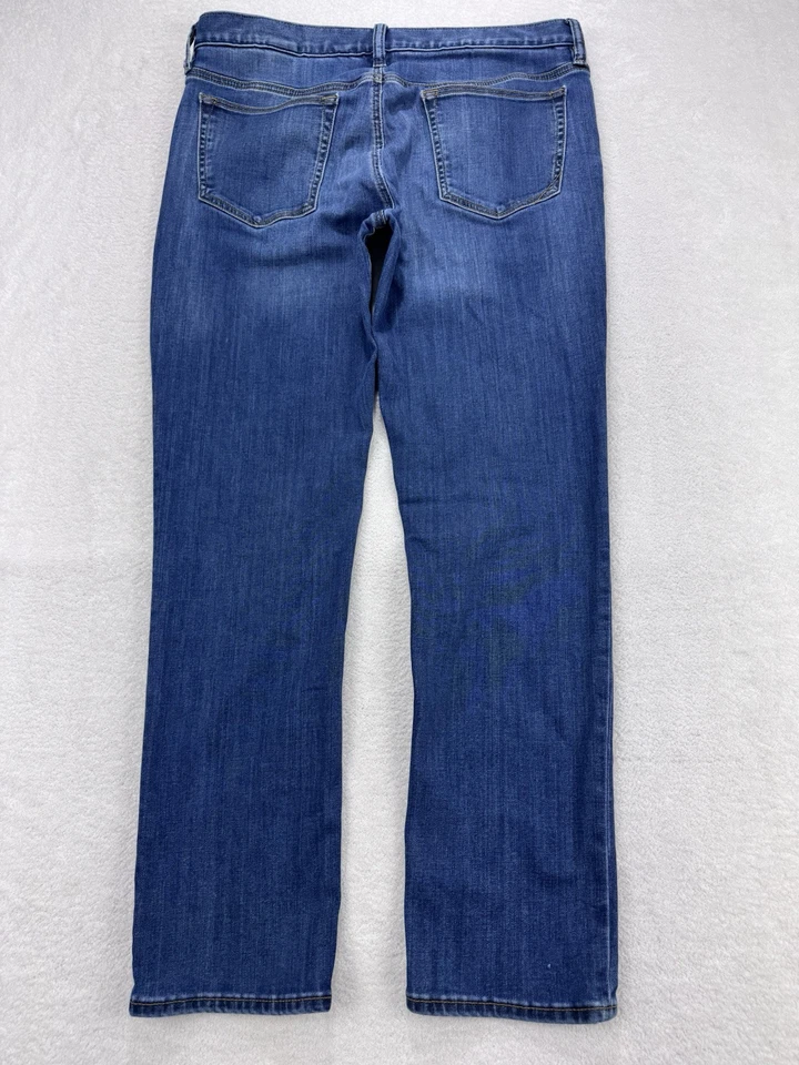 Pantalones de mezclilla rectos Banana Republic Traveler calce ajustado para hombre 34x32 azul ajustado 5 puntos Foto 3 de 4
