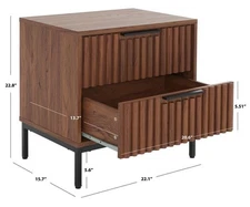 Safavieh LYLIA 2 DRAWER NIGHTSTAND, Reduced Price 2172764544 NST9605A