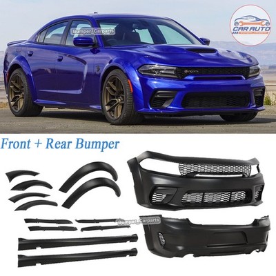 Widebody Kit Front And Rear Bumper Body Kit For 2021 2022 2023 Dodge Charger SRT