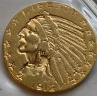 1912 $5 Indian Head Gold Half Eagle Coin Authentic US Gold Philadelphia