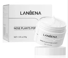 Lanbena Aloe Blackheads Remover Cream Nose Pore Strips Face Mask