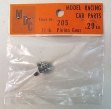 1960's MDC 205 12T PINION GEAR  set Screw 1:32 1:24 slot car MINT in package