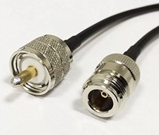 N type female to UHF male PL259 RF pigtail 4  cable ACI240 wireless adapter USA