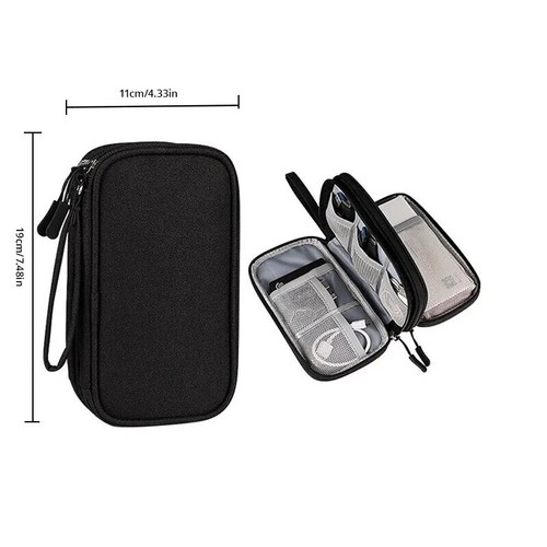 Reise-Kabeltasche – Tragbarer Organizer für USB, Headset & Zubehör & weiteres - Bild 4 von 13