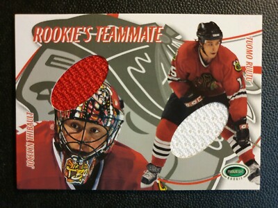 2003-04 Parkhurst Rookie Teammates RT22 J.Thibault/T.Ruutu (2CLR) #ed/60